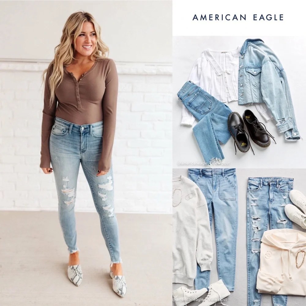 AEO 🦅Ne(x)t Level Jeans - Picture 2 of 16